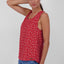 Luftig leichte Shirtbluse mit Muster GiuliaAK B für Damen Dunkelrot