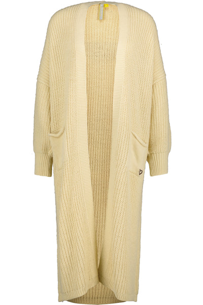 Alife and Kickin SimaAK Long - Vielseitig kombinierbare Damen Strickjacke Beige