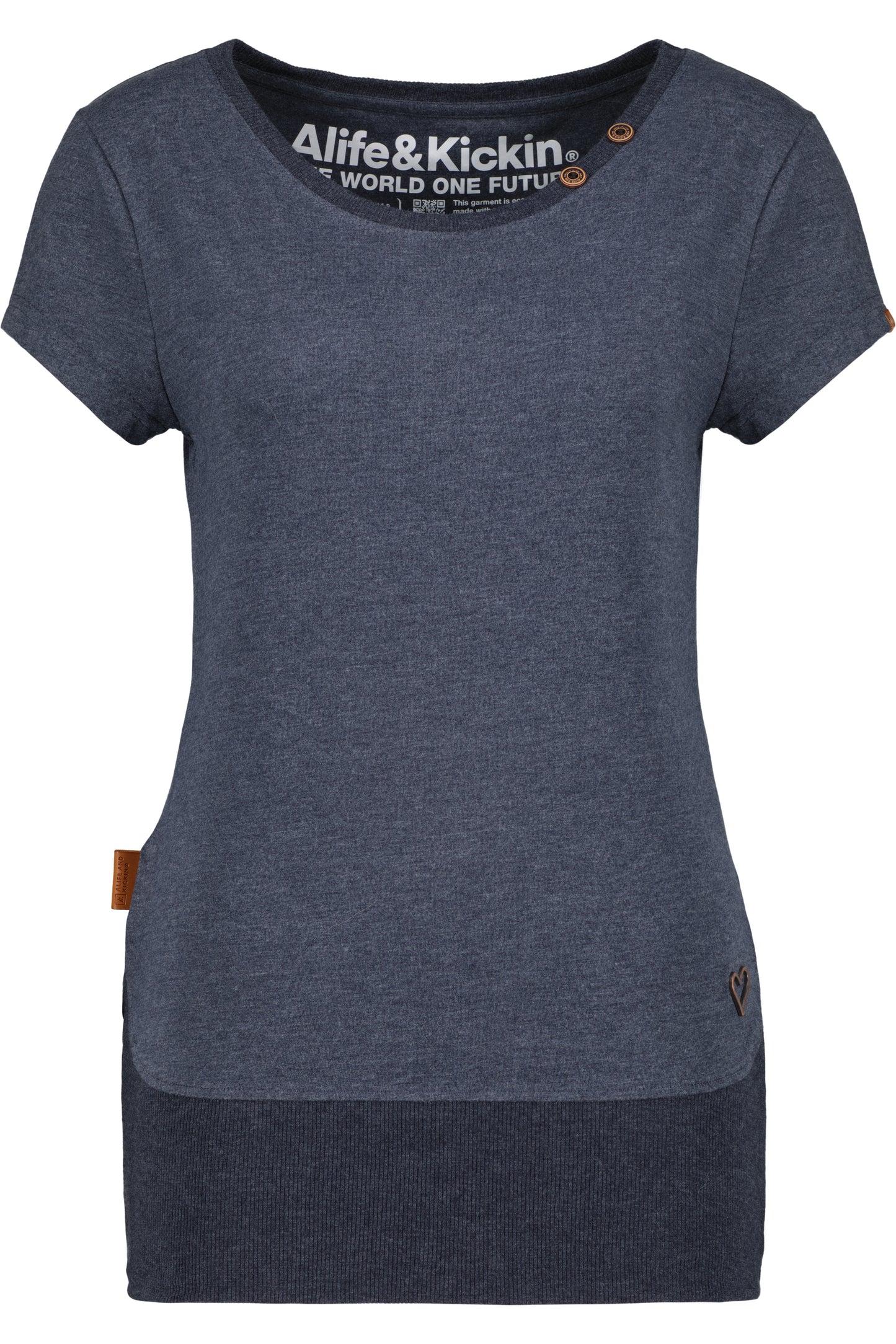 Bereit für den Sommer: CocoAK A T-Shirt mit betonter Silhouette für Damen Dunkelblau