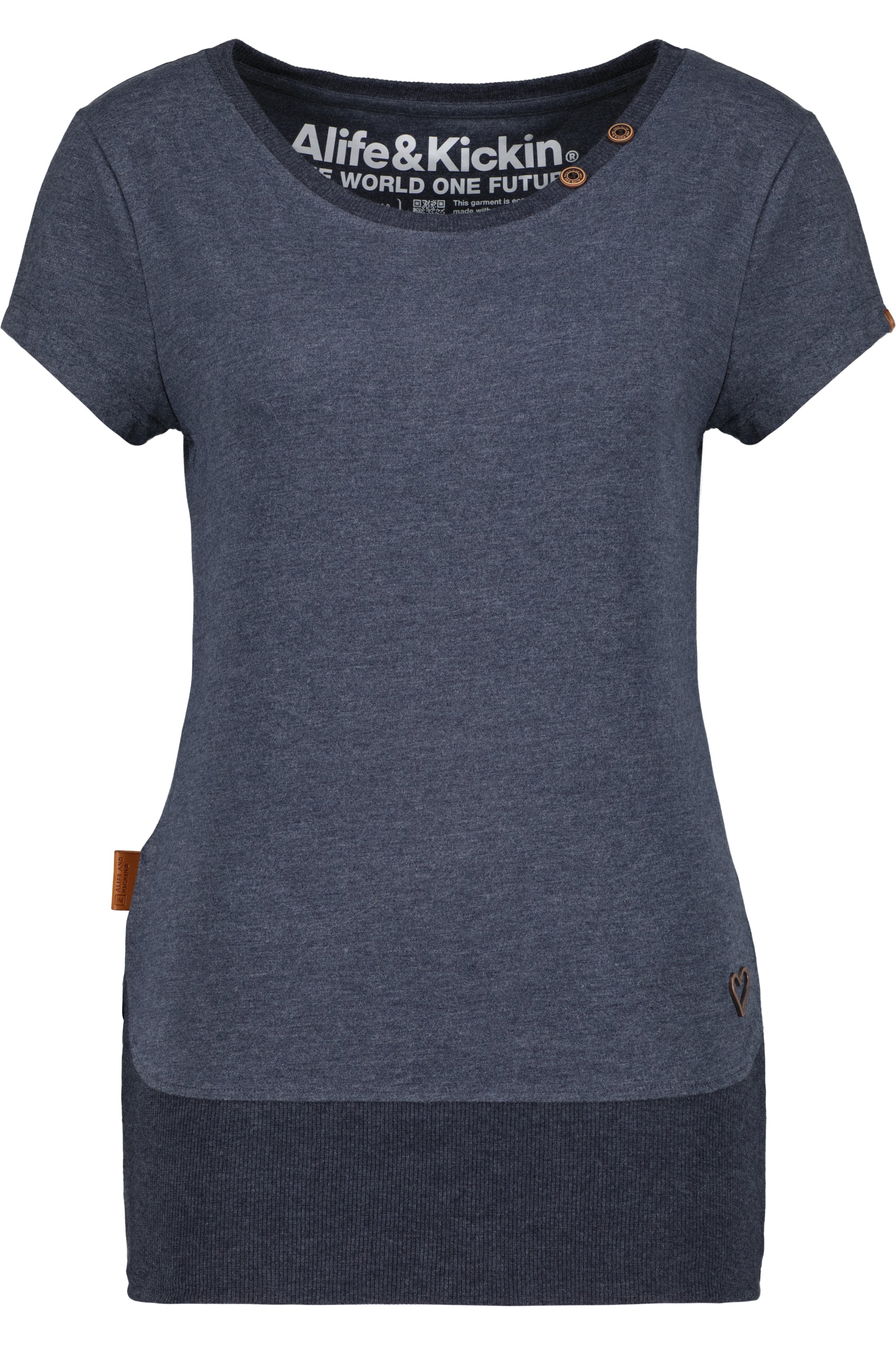 Bereit für den Sommer: CocoAK A T-Shirt mit betonter Silhouette für Damen Dunkelblau