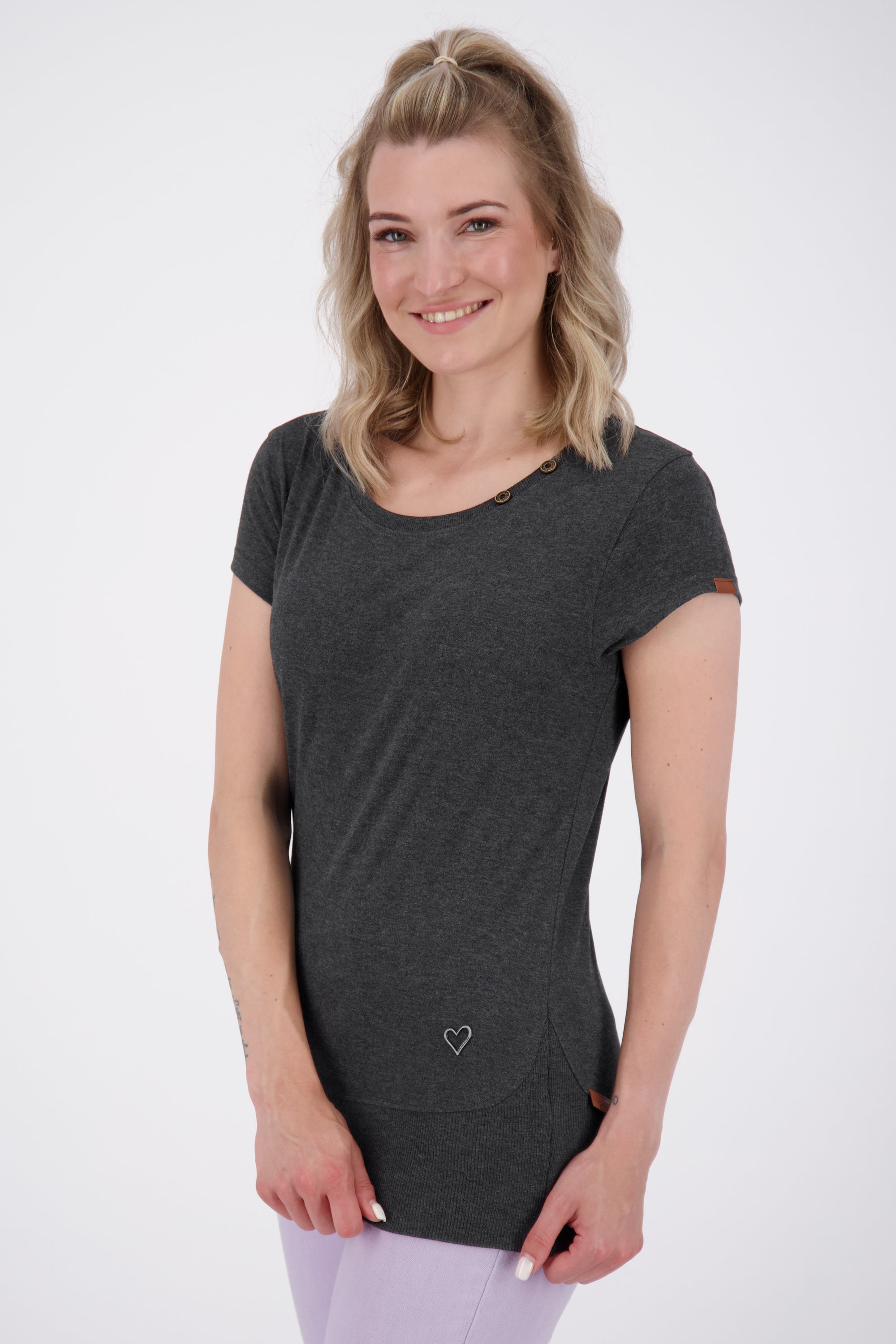 Sommerlich Chic. Kurzarmshirt Damen CocoAK A Schwarz