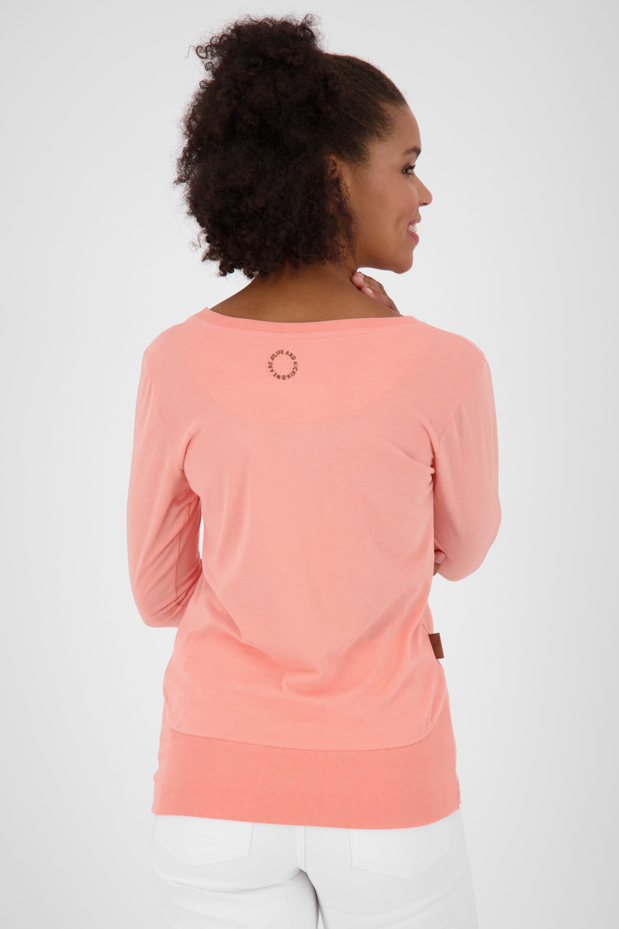 CocoAK A Long Langarmshirt für Damen - lässig und modern Orange