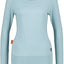 CocoAK A Long Langarmshirt für Damen - lässig und modern Hellblau