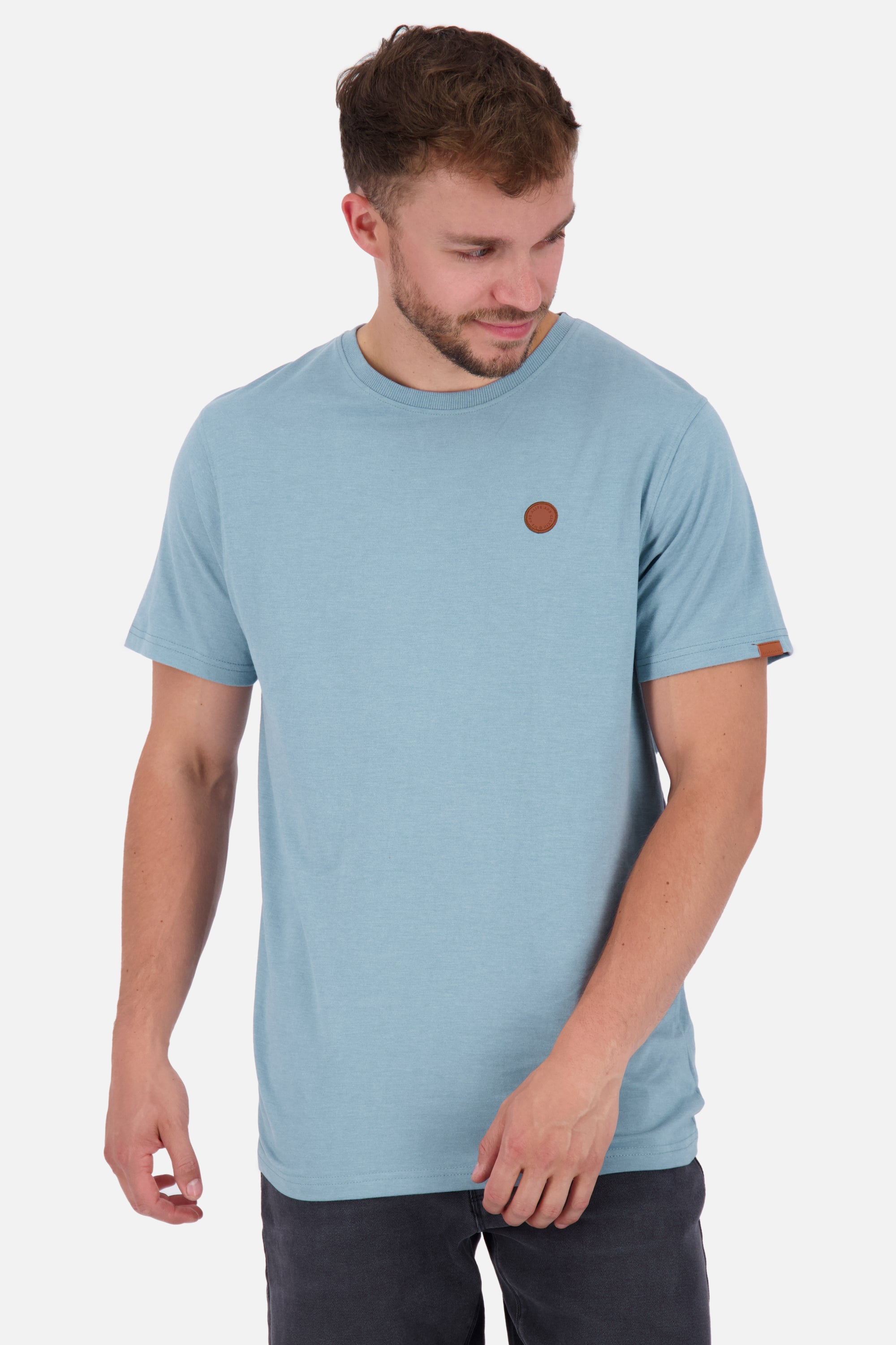 Basic-Shirt für Herren MaddoxAK A in schlichtem Design Grau