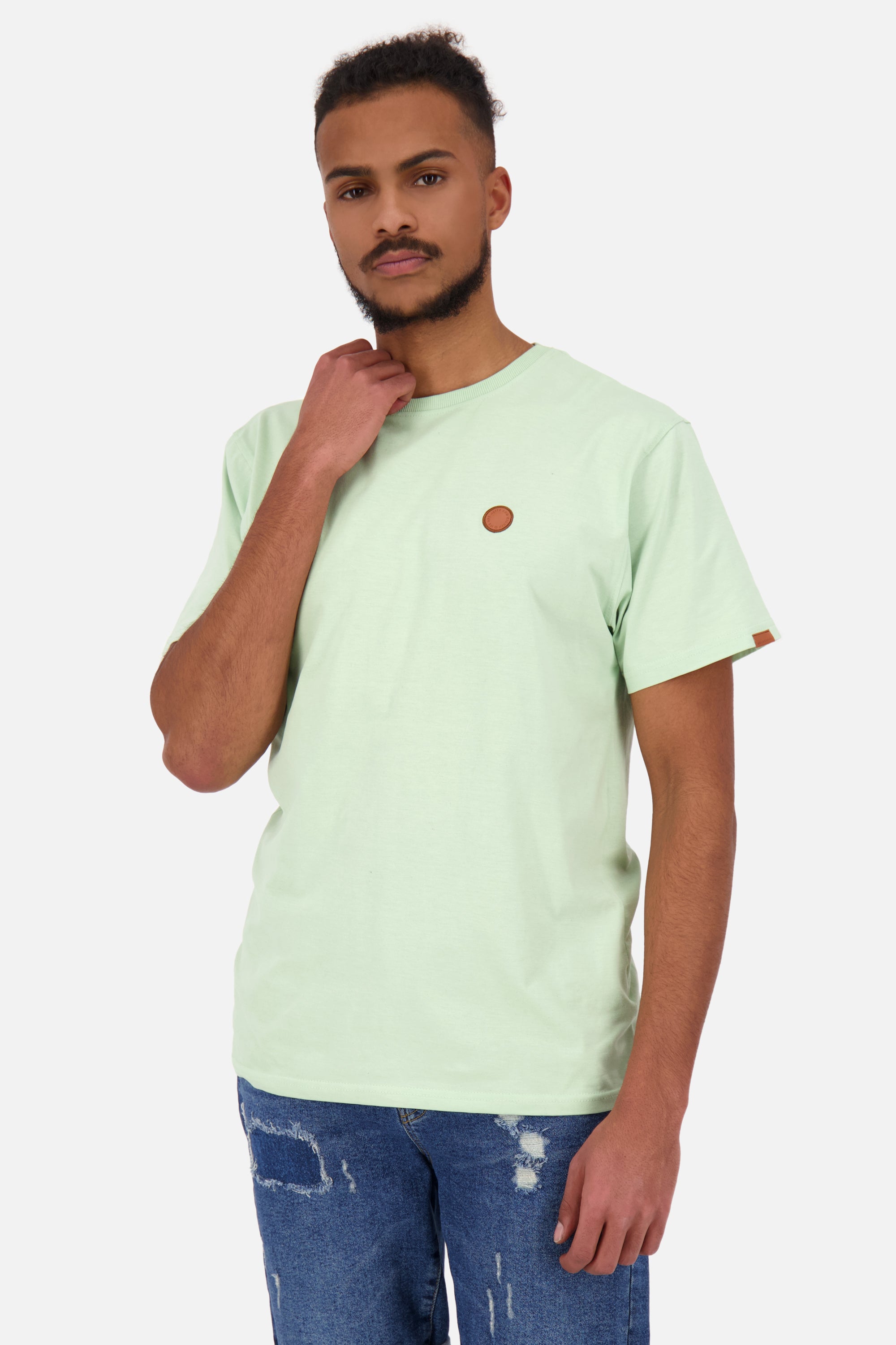 Basic-Shirt für Herren MaddoxAK A in schlichtem Design Grün