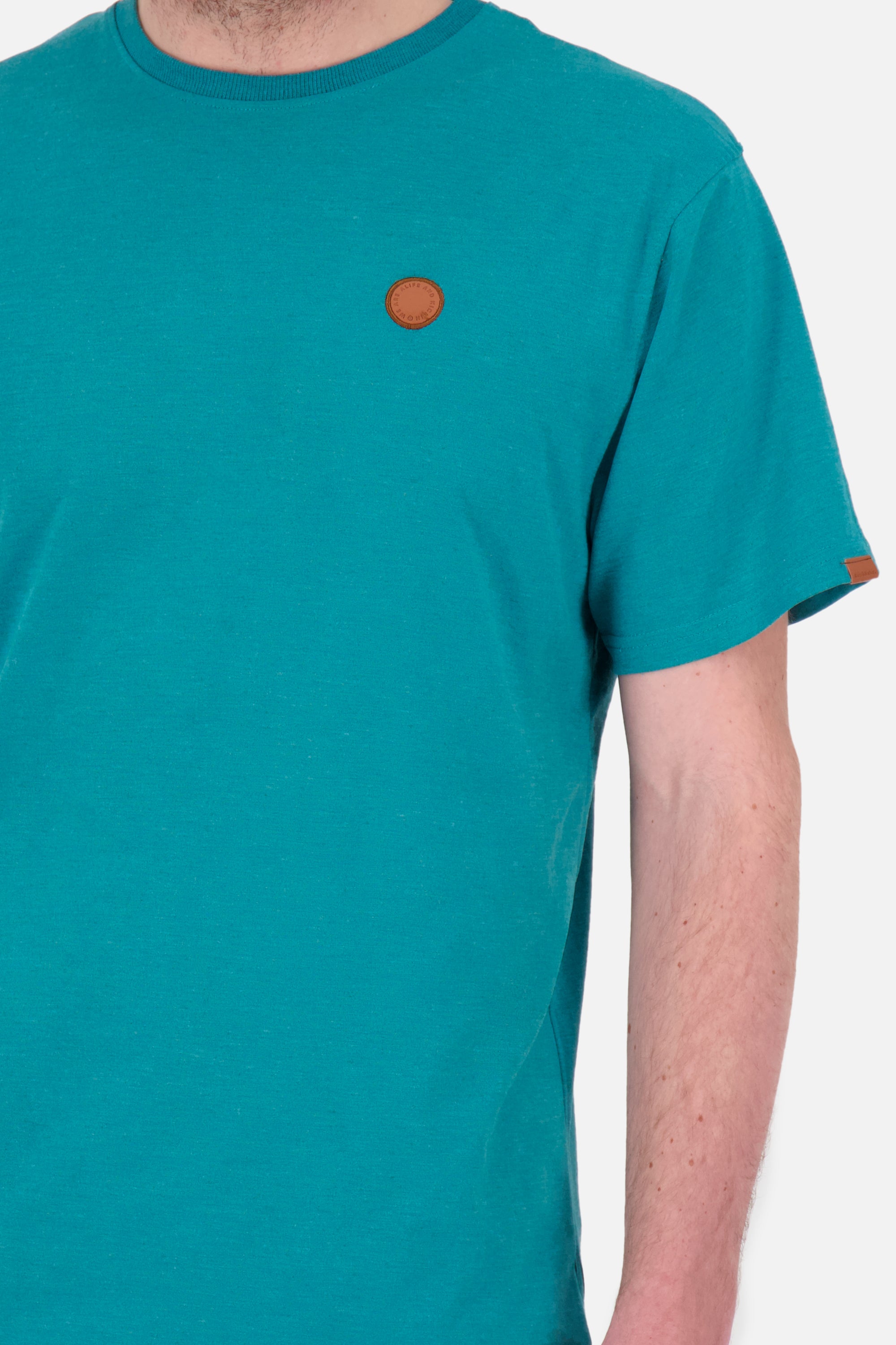 Basic-Shirt für Herren MaddoxAK A in schlichtem Design Dunkelgrün
