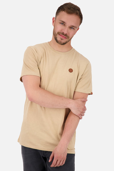 Basic-Shirt für Herren MaddoxAK A in schlichtem Design Beige