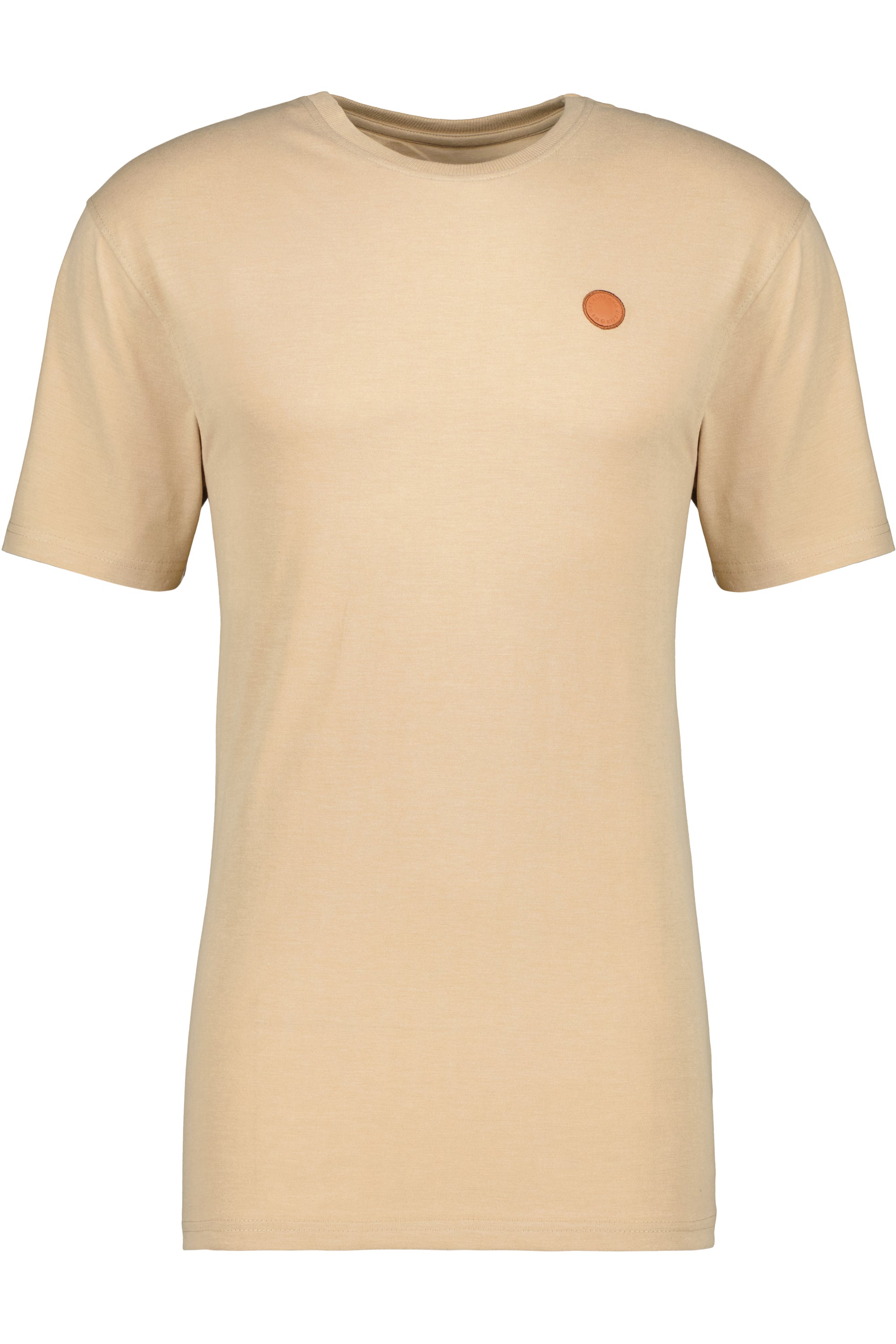 Basic-Shirt für Herren MaddoxAK A in schlichtem Design Beige