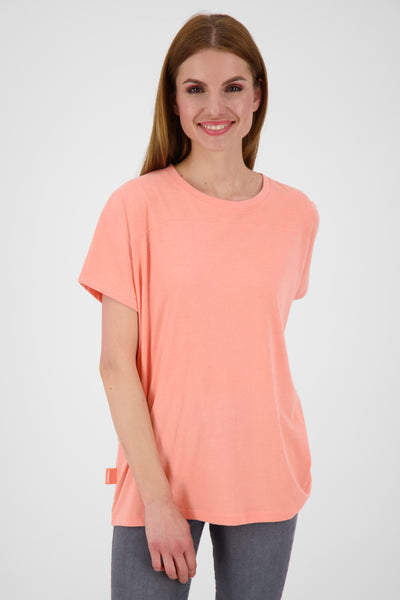 Feminines Kurzarmshirt DiniAK in trendigen Farben Orange
