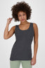 Dezent geschnittenes Damen Longsleeve LeaAK B mit Muster Schwarz