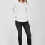 Dezent geschnittenes Damen Longsleeve mit Muster Weiß