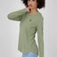 LeaAK A - Hochwertiges Damen Longsleeve für jeden Anlass Grün