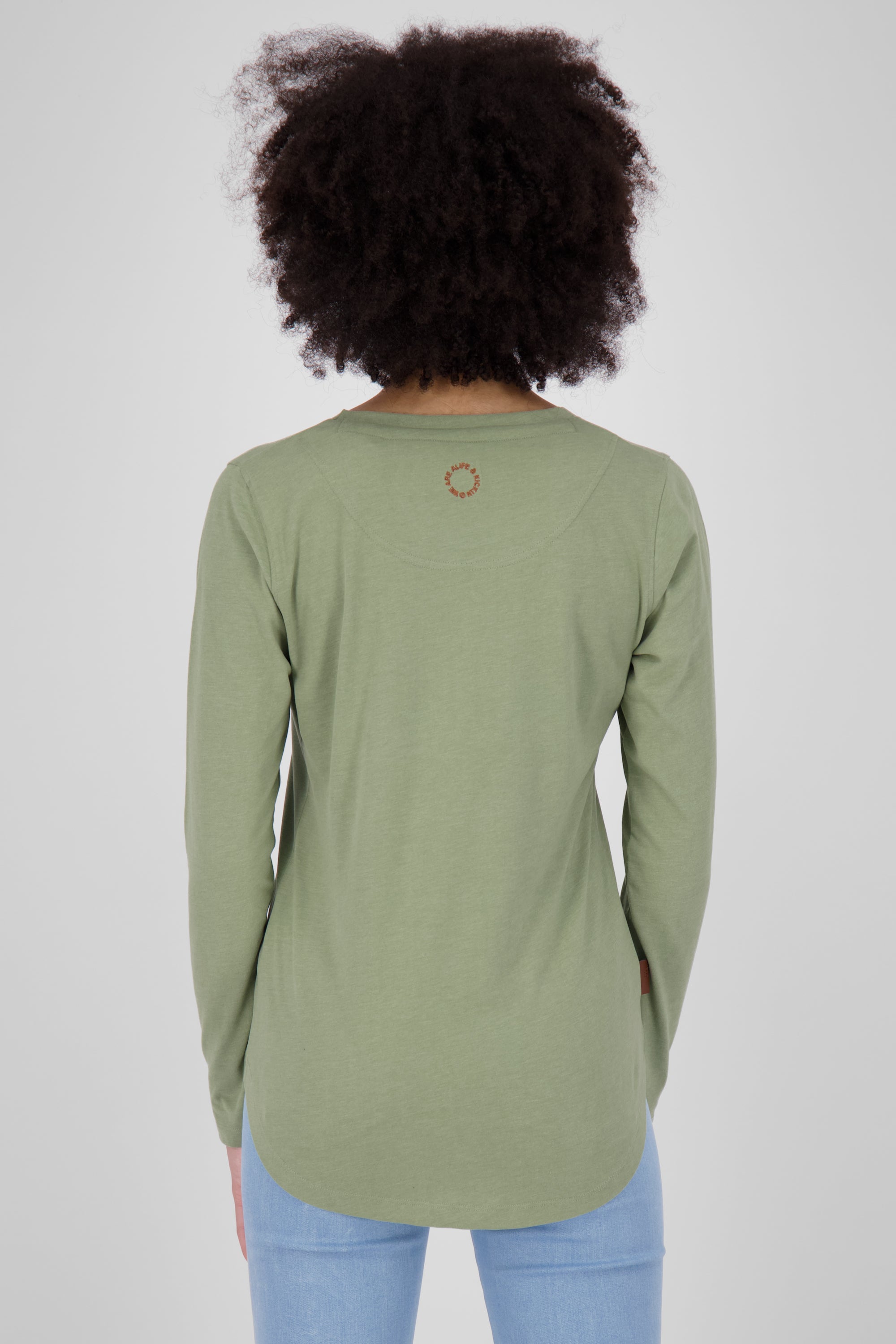 LeaAK A - Hochwertiges Damen Longsleeve für jeden Anlass Grün