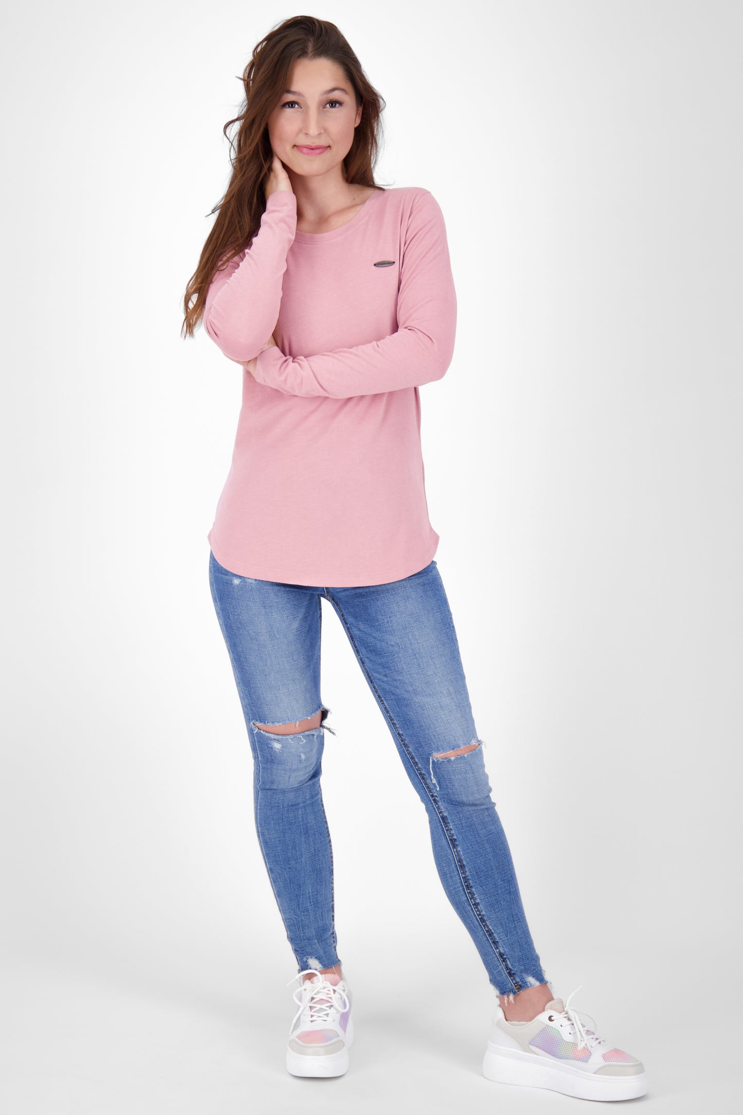 Sportlich und feminin - Langarmshirt LeaAK A für modische Frauen Rosa