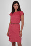 Damenkleid LeoniceAK B - Femininer Look mit trendigem Allover-Print Dunkelrot