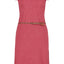 Damenkleid LeoniceAK B - Femininer Look mit trendigem Allover-Print Dunkelrot