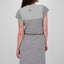 Damenkleid LeoniceAK B - Femininer Look mit trendigem Allover-Print Grau