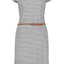 Damenkleid LeoniceAK B - Femininer Look mit trendigem Allover-Print Grau