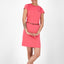 Damen Jerseykleid LeoniceAK B - Verspielter Pünktchen-Print für den Sommer Rot