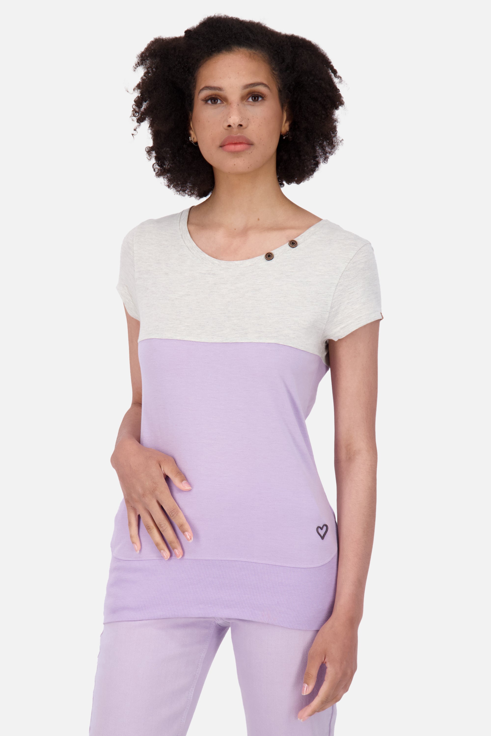 Bequemes Jerseyshirt für Damen CoraAK A - lässige Eleganz Violett