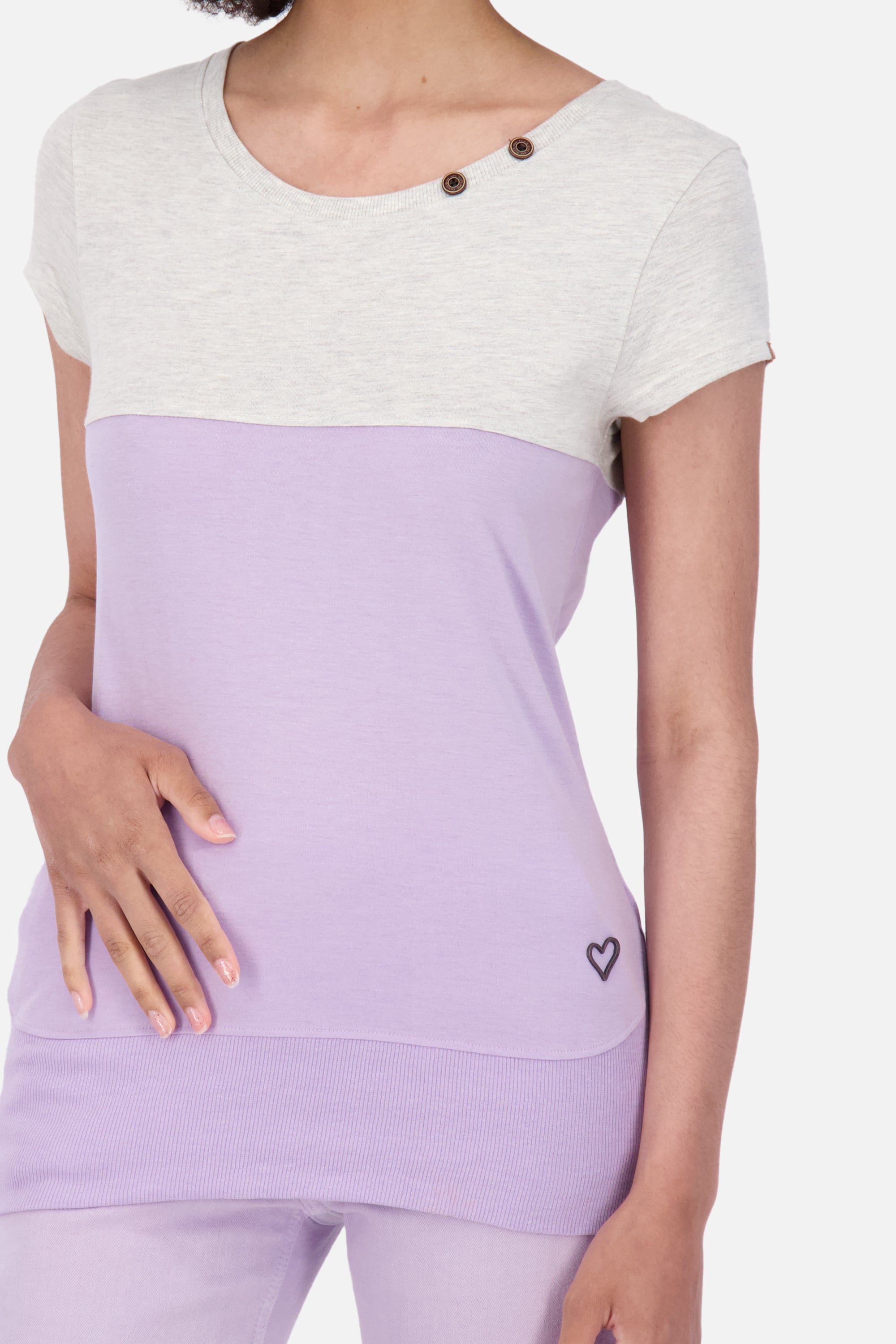 Bequemes Jerseyshirt für Damen CoraAK A - lässige Eleganz Violett