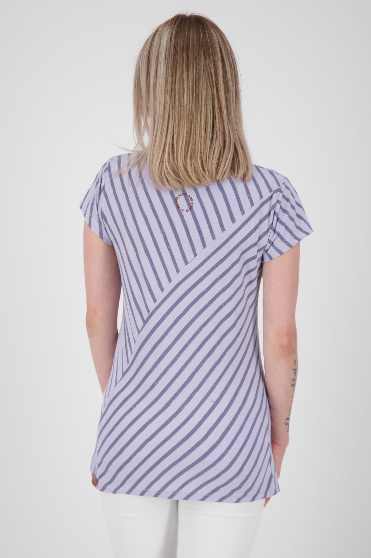 ZoeAK Z T-Shirt für Frauen mit asymmetrisches Design  Violett