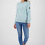 Mustergültiger Damensweater DarlaAK für ein entspanntes Outfit Hellblau