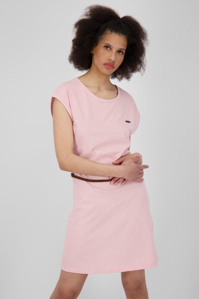 Damen Freizeitkleid ElliAK A - Weiche Jerseyqualität mit figurbetonter Passform Rosa