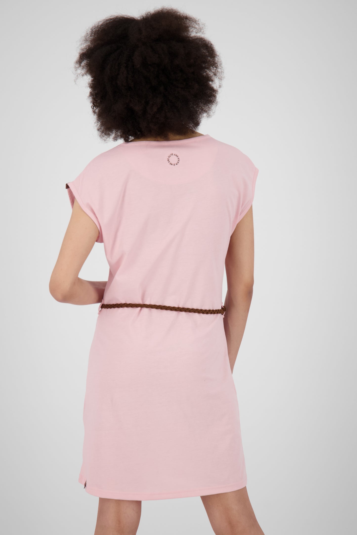 Damen Freizeitkleid ElliAK A - Weiche Jerseyqualität mit figurbetonter Passform Rosa