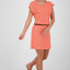 Damen Freizeitkleid ElliAK A - Weiche Jerseyqualität mit figurbetonter Passform Orange