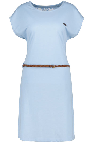 Damen Freizeitkleid ElliAK A - Weiche Jerseyqualität mit figurbetonter Passform Blau