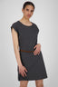 Damen Freizeitkleid ElliAK A - Weiche Jerseyqualität mit figurbetonter Passform Schwarz