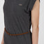 Damen Freizeitkleid ElliAK A - Weiche Jerseyqualität mit figurbetonter Passform Schwarz