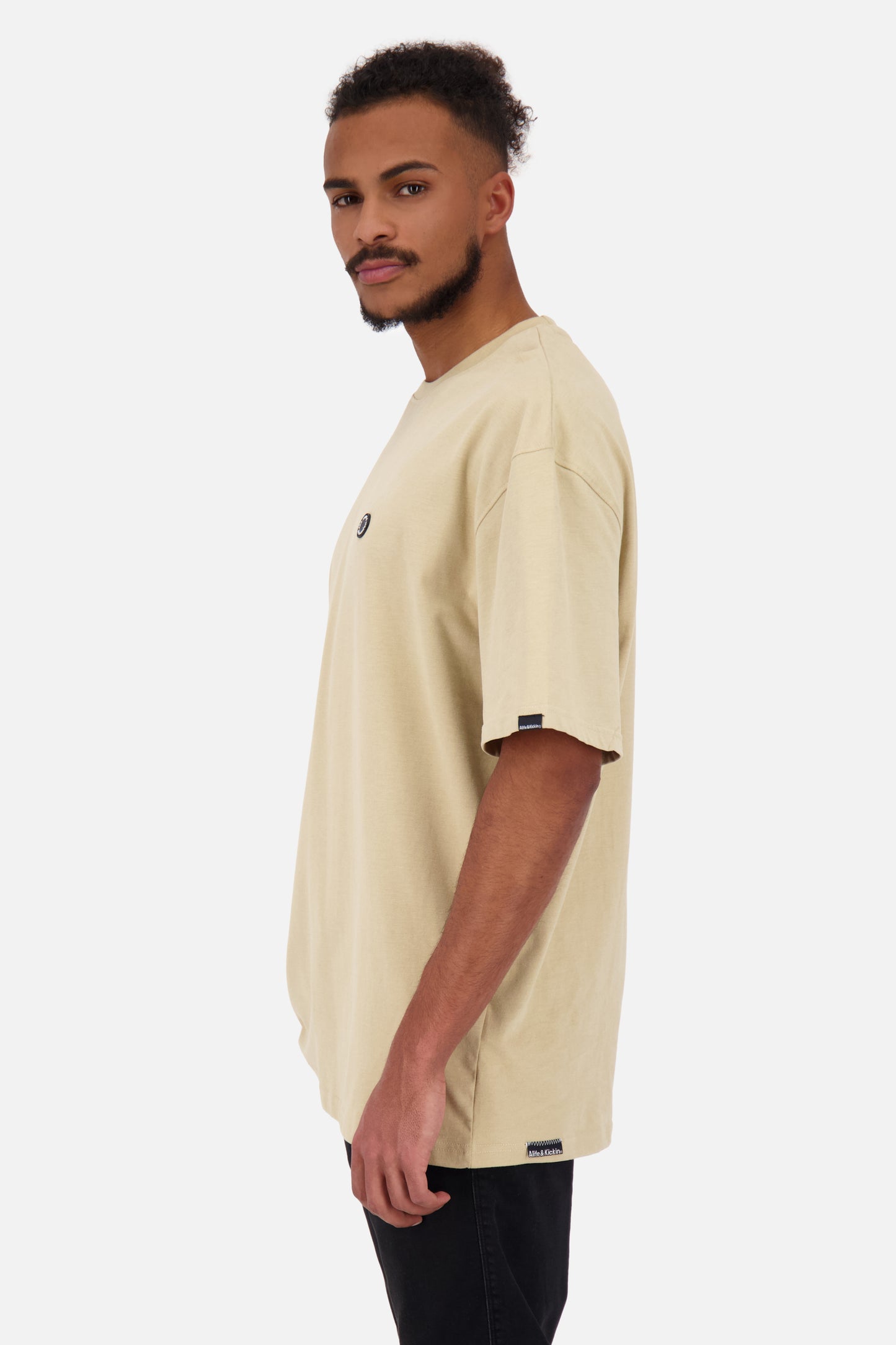 Trendiges Oversize T-Shirt PittAK A für modebewusste Herren Beige