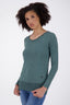 Damen-Langarmshirt ConnyAK B farbenfroh und klassisch Dunkelgrün