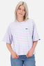 RubyAK Z - ein maritimes T-Shirt mit Streifen für Damen Violett