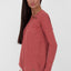 Das neue MiaAK B Langarmshirt für Damen mit trendigem Muster Dunkelrot