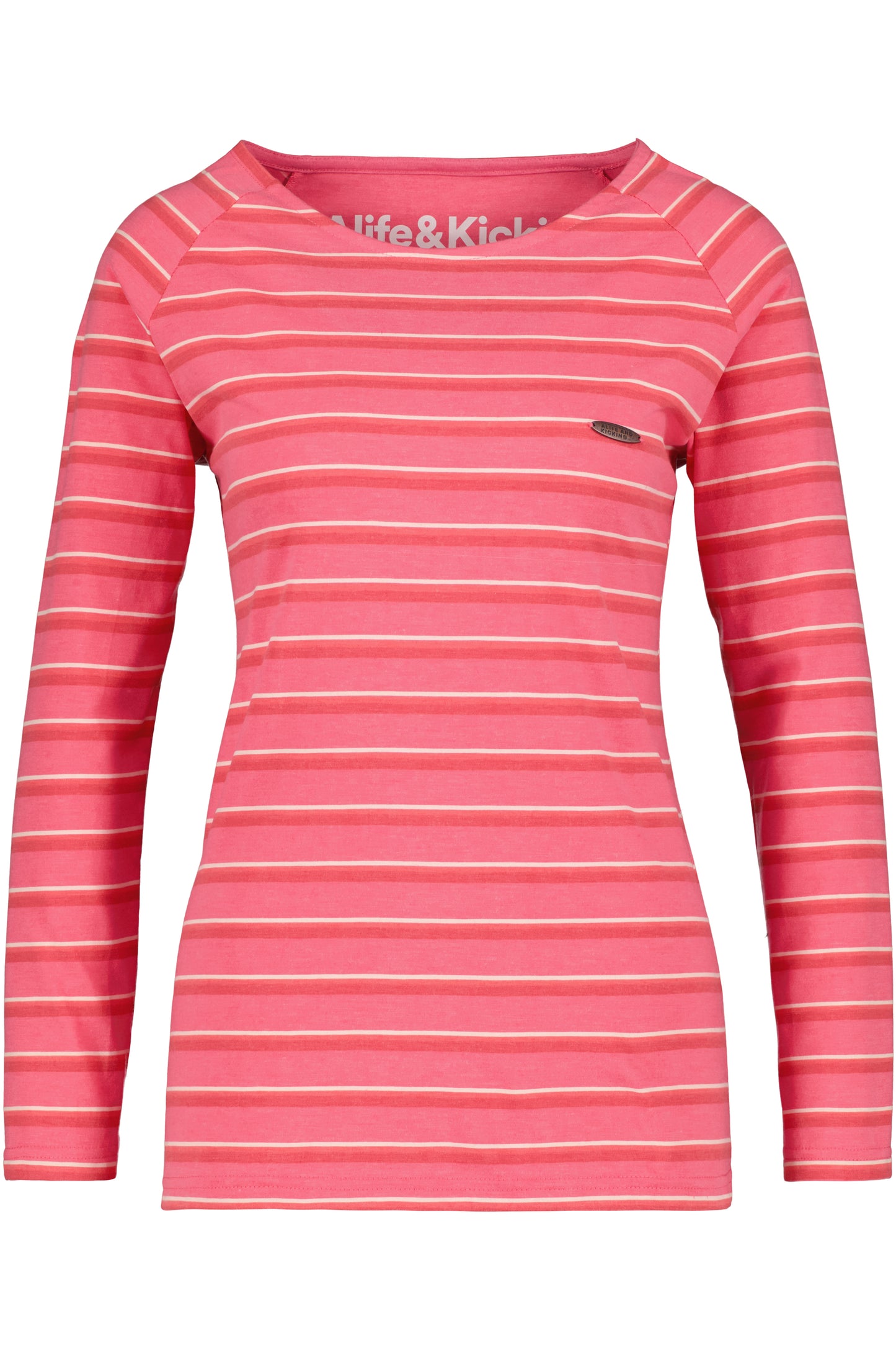 Maritime Eleganz - Damen Langarmshirt VickyAK Pink