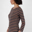 Maritimes Flair - Das Damen Langarmshirt VickyAK Z mit Streifen Schwarz