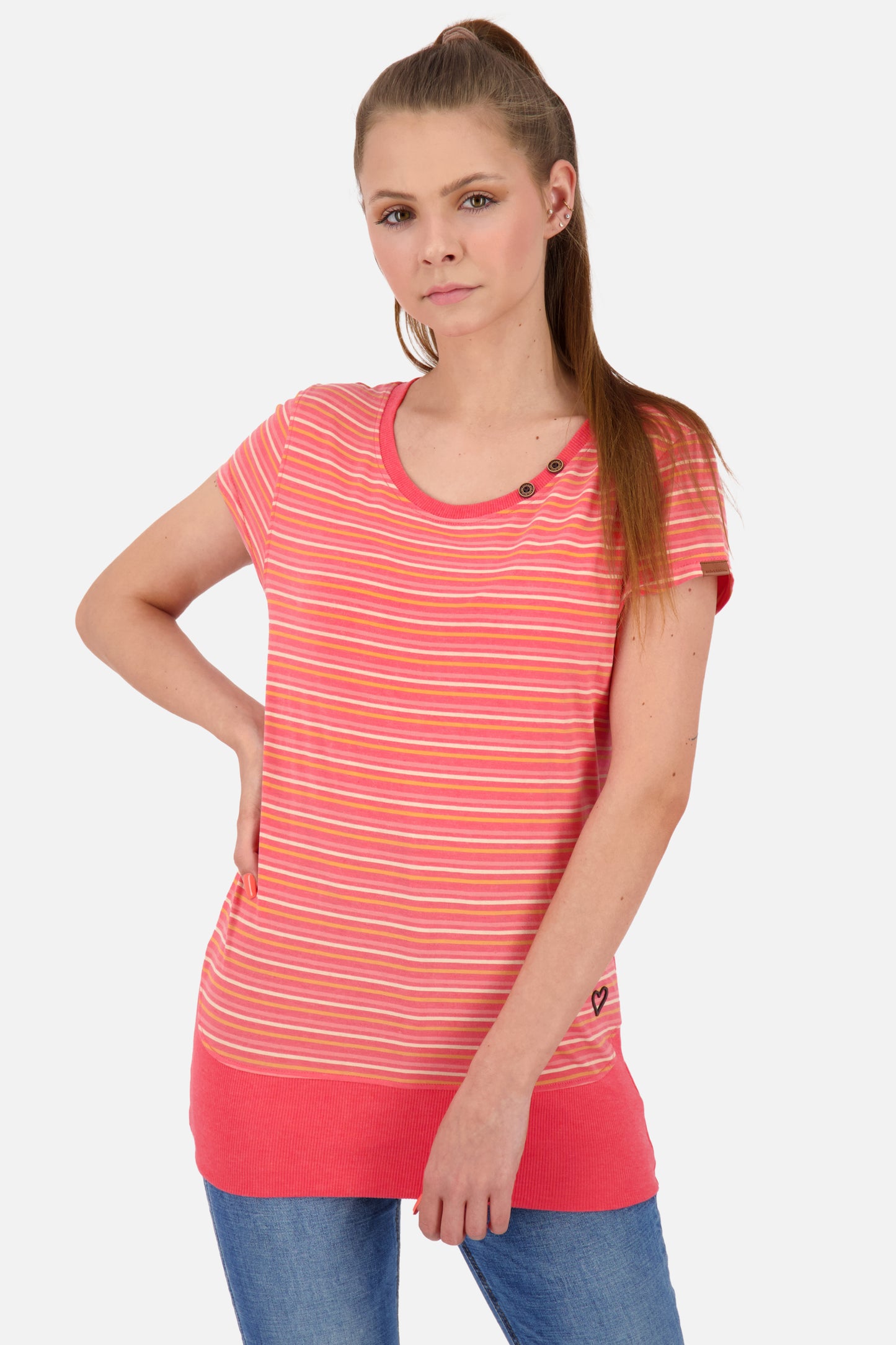 Einzigartiges Design CocoAK Z T-Shirt Damen für den perfekten Sommerlook Rot