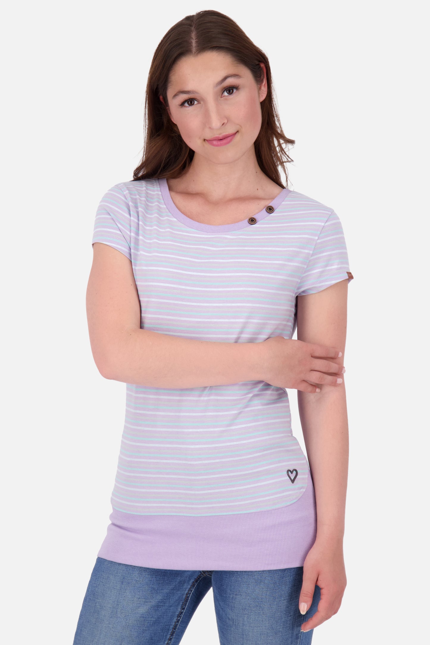 Einzigartiges Design CocoAK Z T-Shirt Damen für den perfekten Sommerlook Violett