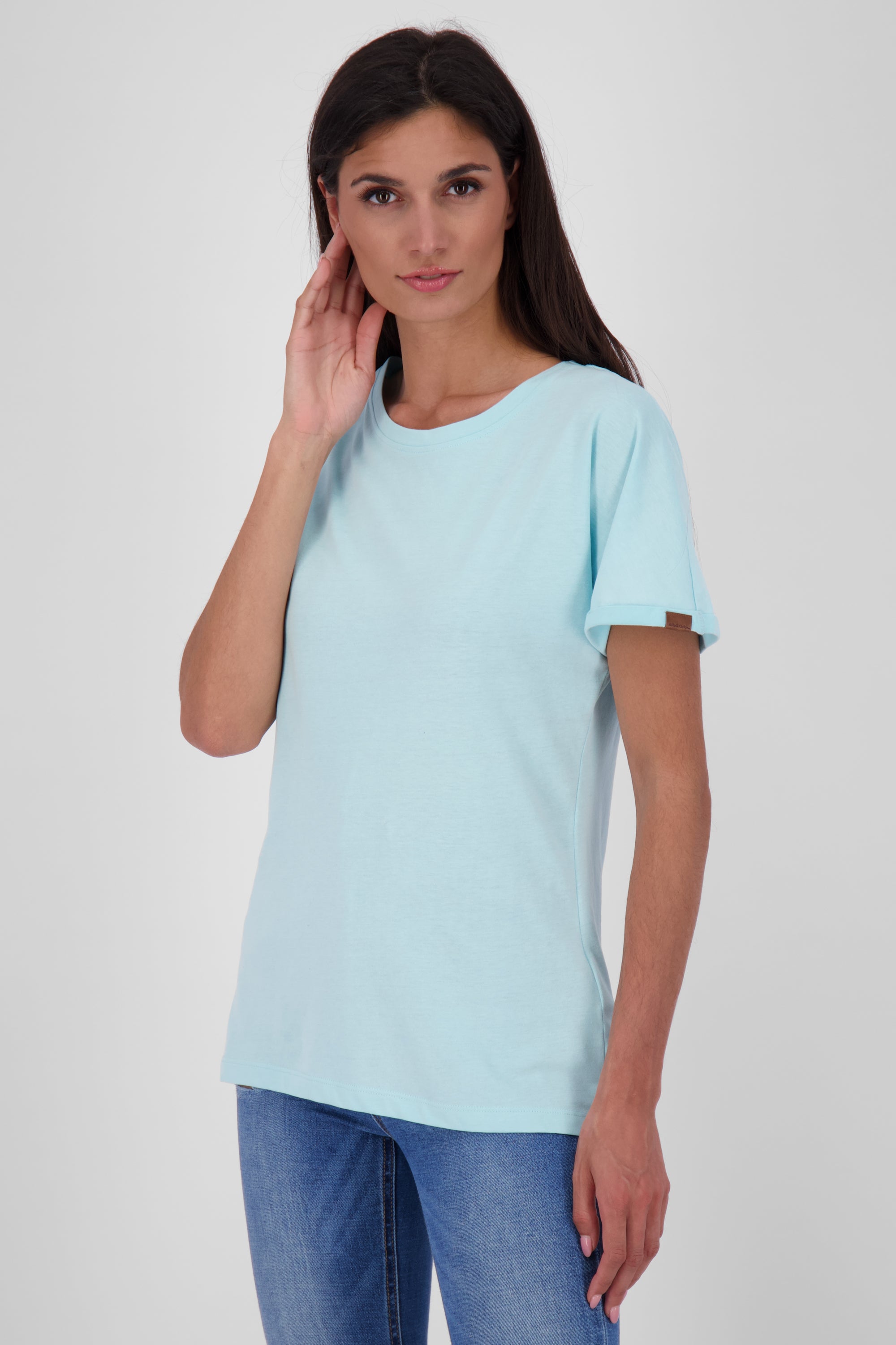 MalaikaAK A T-Shirt: Sportlicher Style für Damen Hellblau