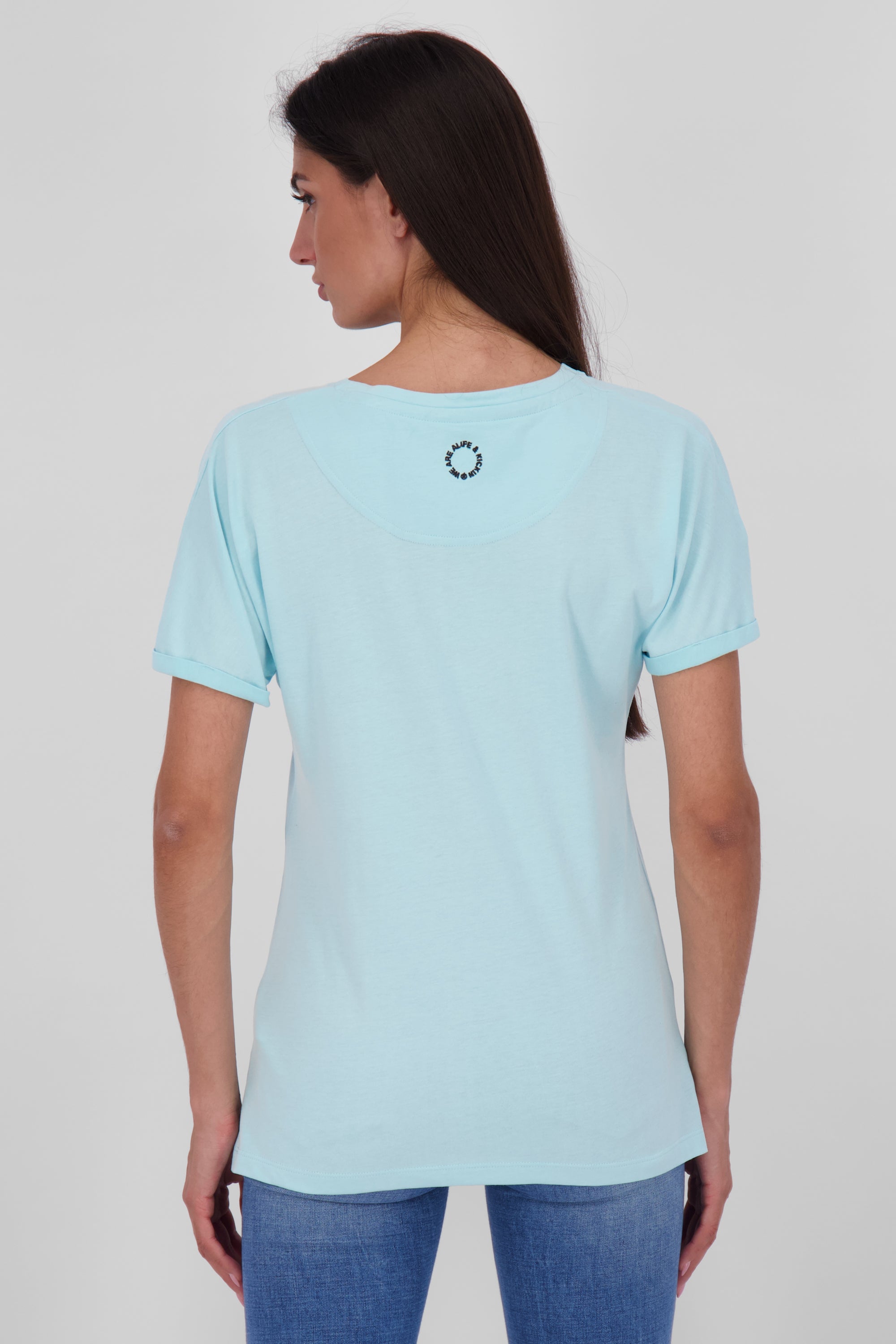 MalaikaAK A T-Shirt: Sportlicher Style für Damen Hellblau