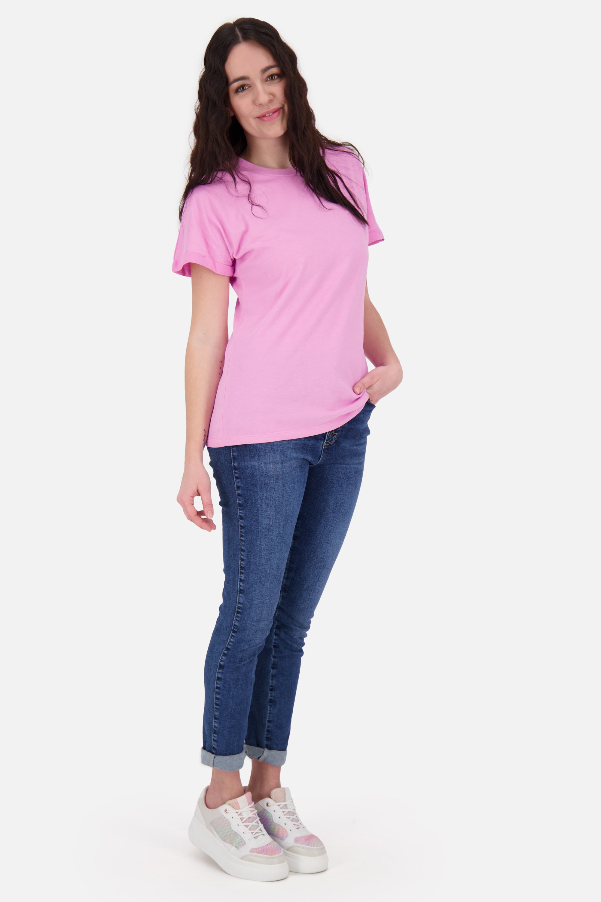 Lässiger Sommerlook T-Shirt MalaikaAK A Damen Pink