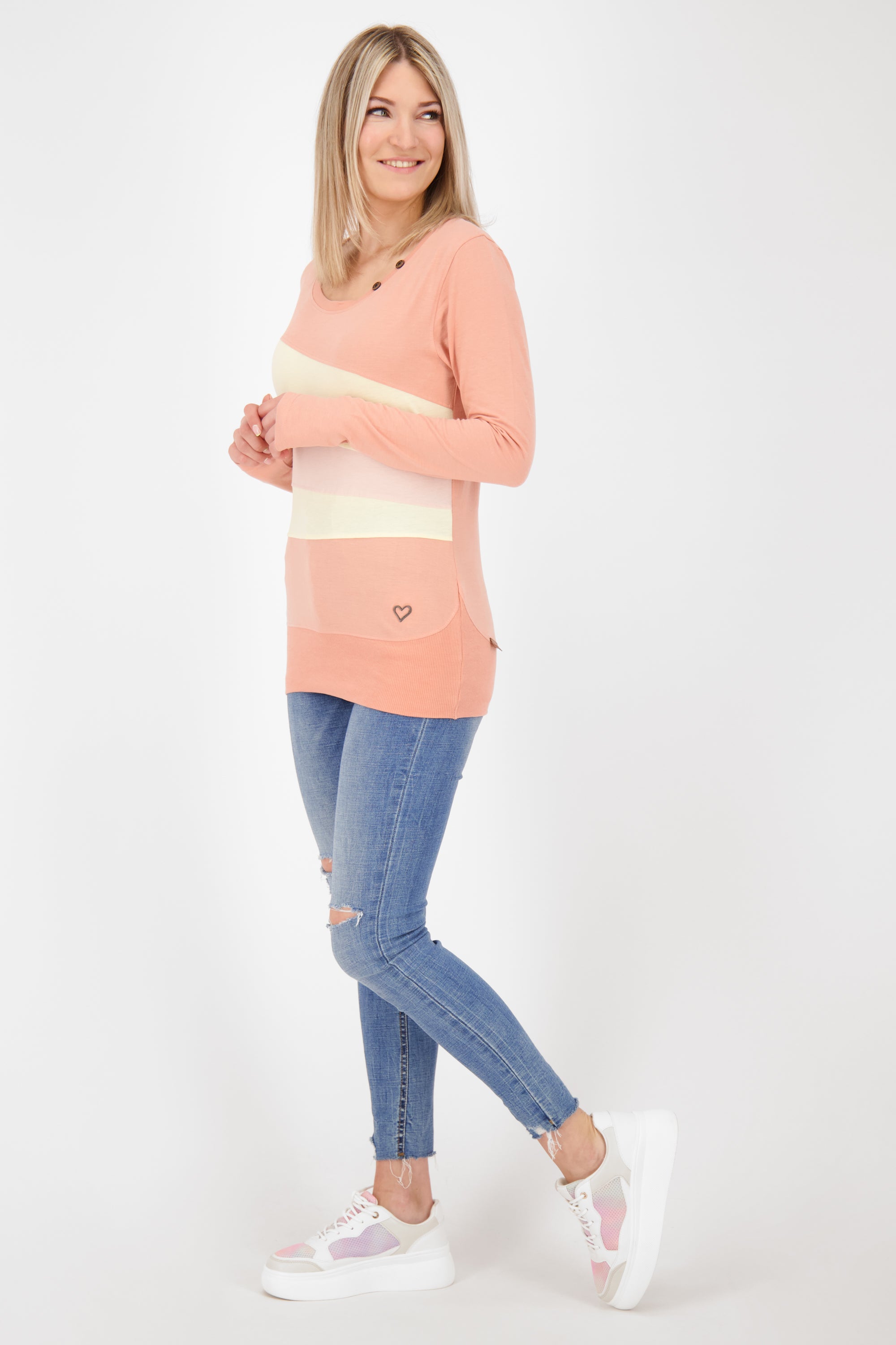 Damen Longsleeve CliaAK A Einzigartiges Design für Deinen Lifestyle Rosa