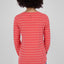 Damen Langarmshirt LeaAK Z mit trendigen Streifen Rot