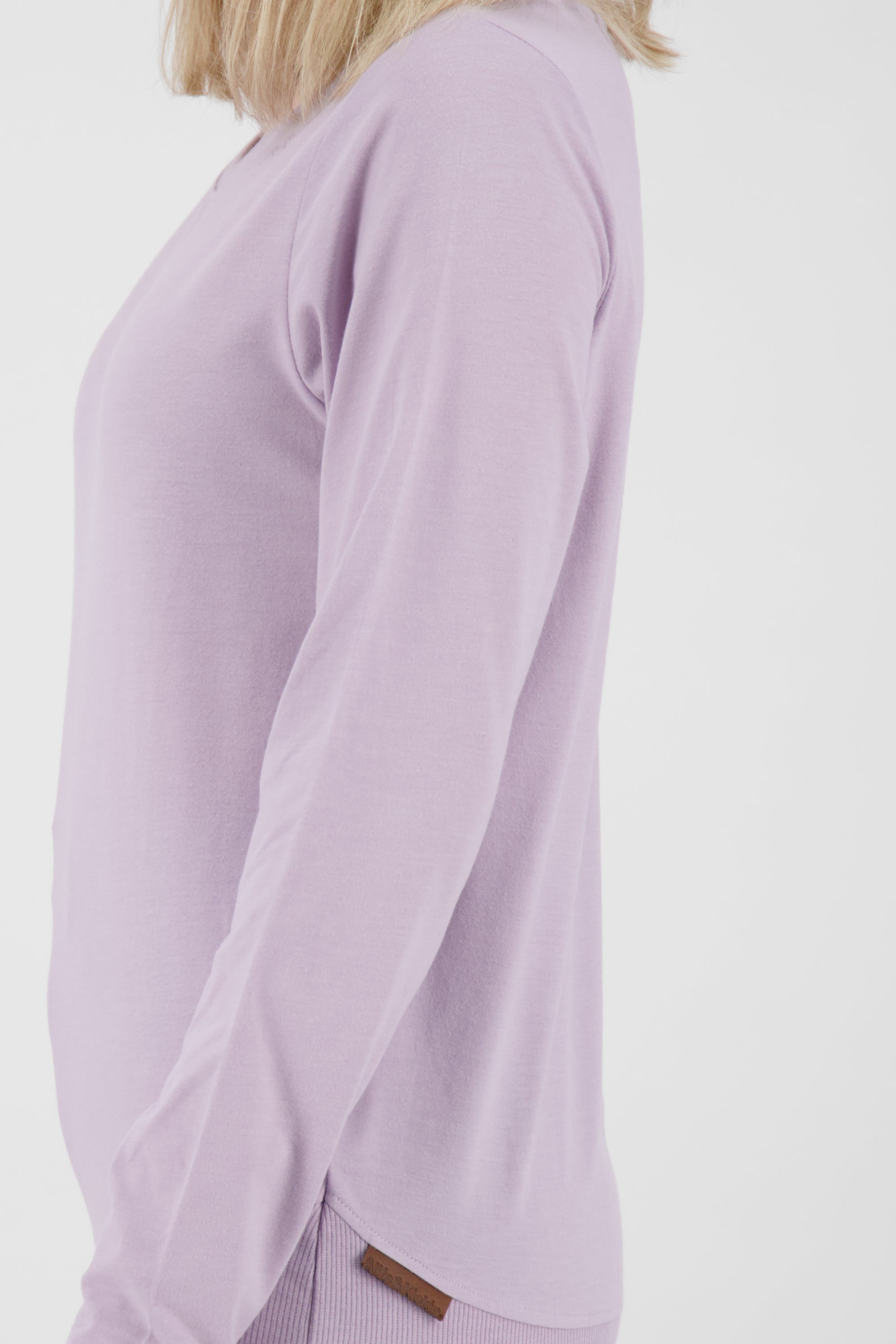 CoralieAK A Damen Langarmshirt in verschiedenen Farben Violett