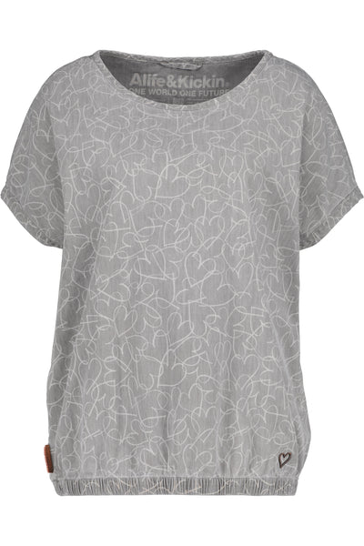 Trendiges SunoAK B T-Shirt für Damen - Betonte Schultern und angenehmes Tragegefühl Grau