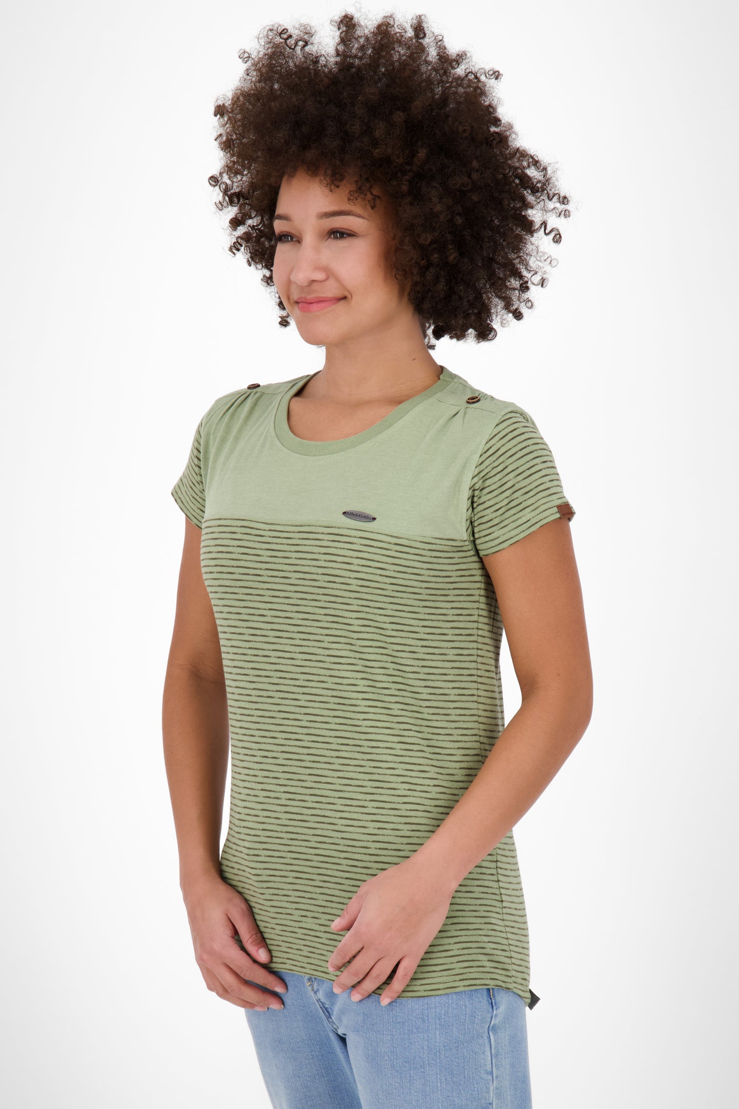 Stylisches Streifen-Shirt - LioAK Z von Alife and Kickin Grün