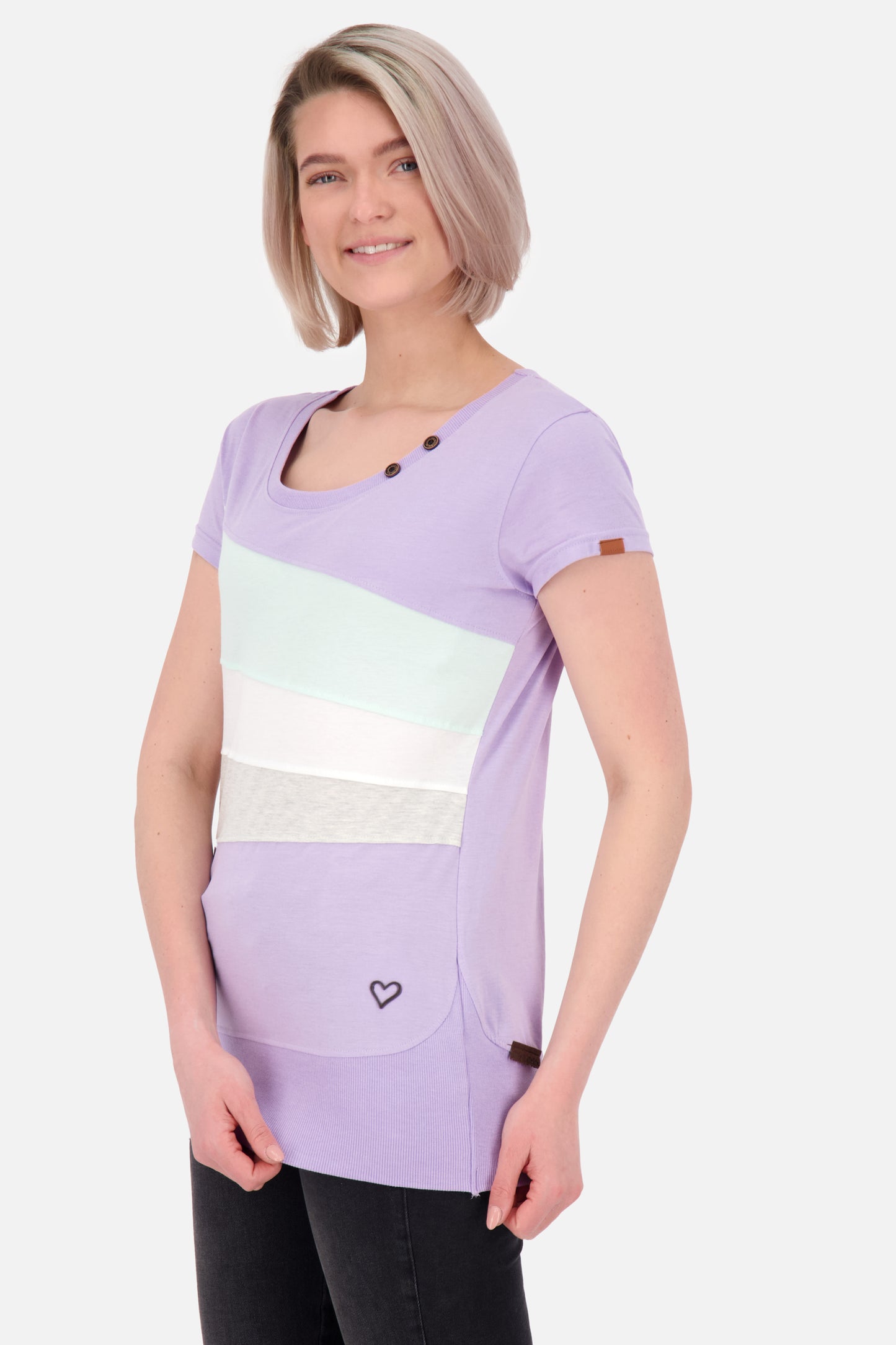 ClementinaAK A T-Shirt Damen - Trendpiece für den Sommer Violett